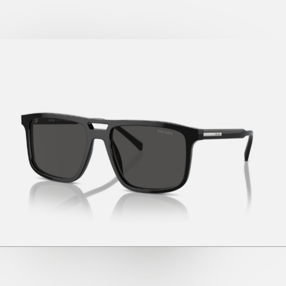 GENUINE PRADA PR A22S BLACK RECTANGLE FRAME SUNGLASSES